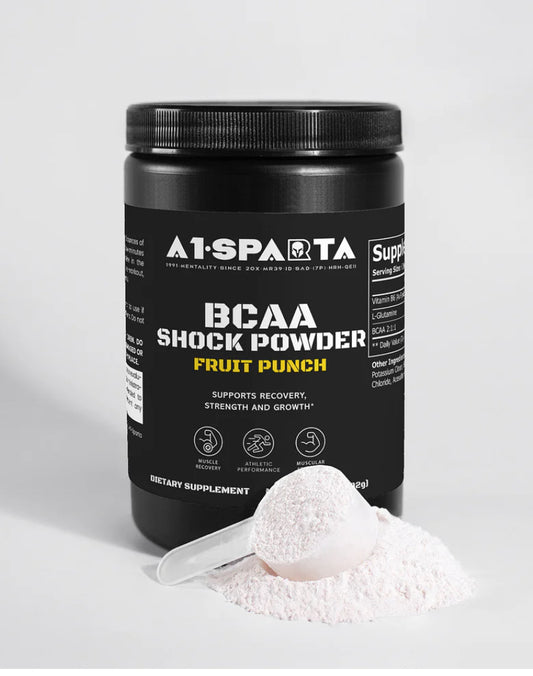 Enhance Your Workouts with A1•Sparta’s BCAA Shock Powder (Fruit Punch)