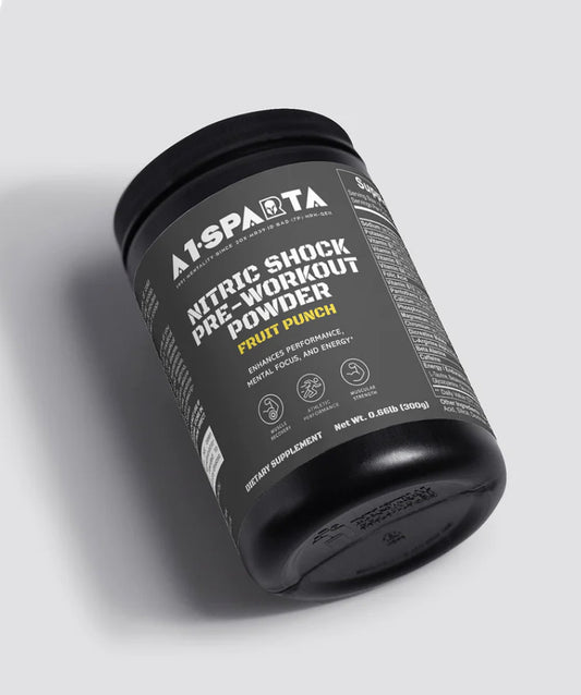 Unleash Your Inner Beast with A1•Sparta’s Nitric Shock Pre-Workout Powder